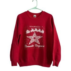 Vintage Crewneck Christmas Sweatshirt Size Large